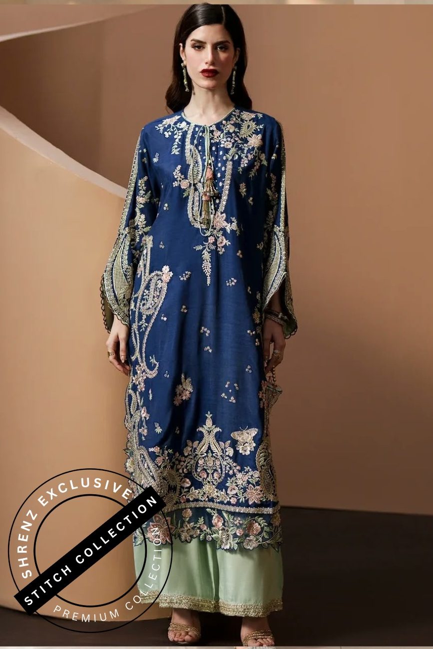 Shrenz 3 Piece Stitched Silk Pret Collection