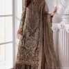 Shrenz Brown Organza Formal Collection Replica