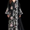 Shrenz Black Silk Formal Kaftan Collection Replica