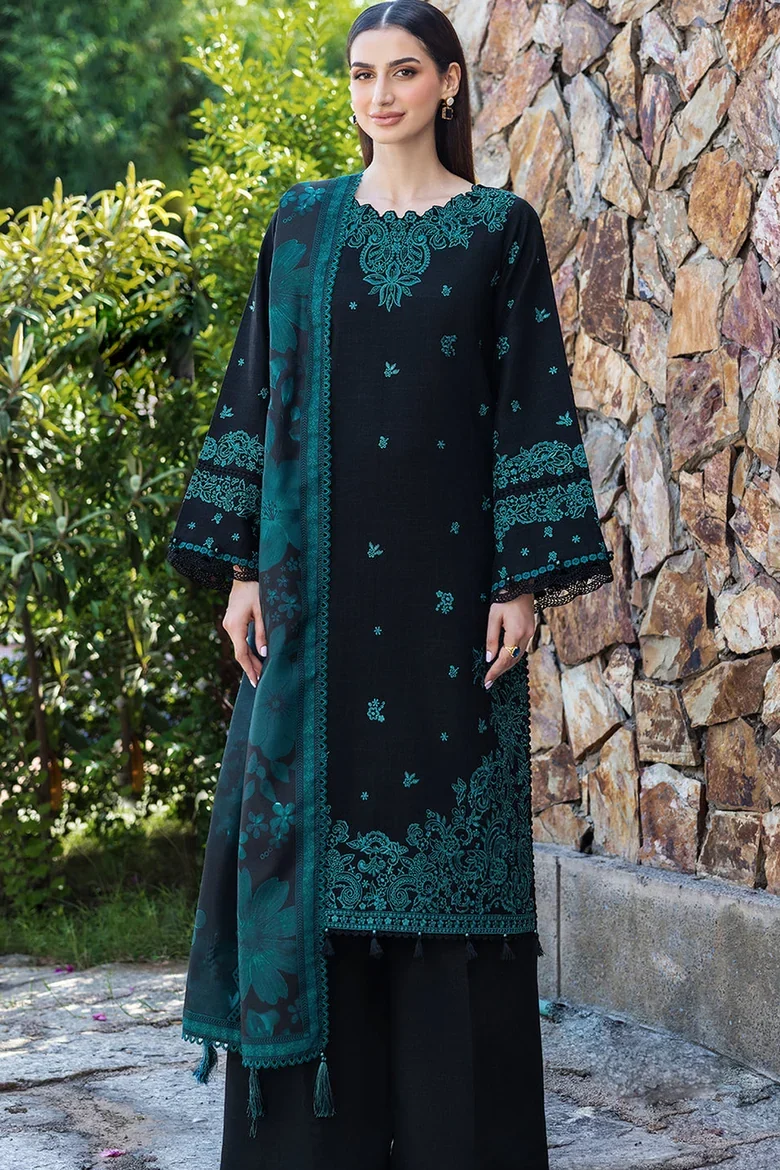 Shrenz Black Winter Collection Dhanak Replica