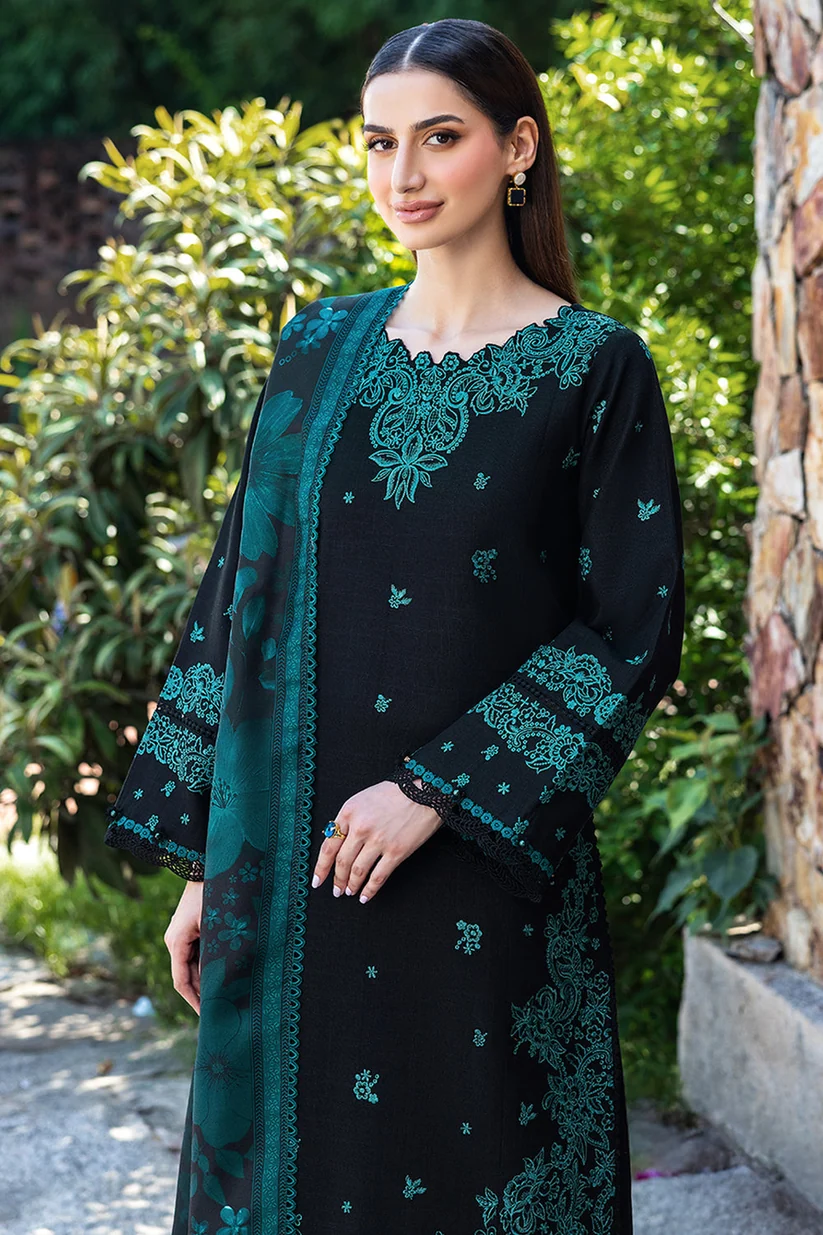 Shrenz Black Winter Collection Dhanak Replica - Image 4