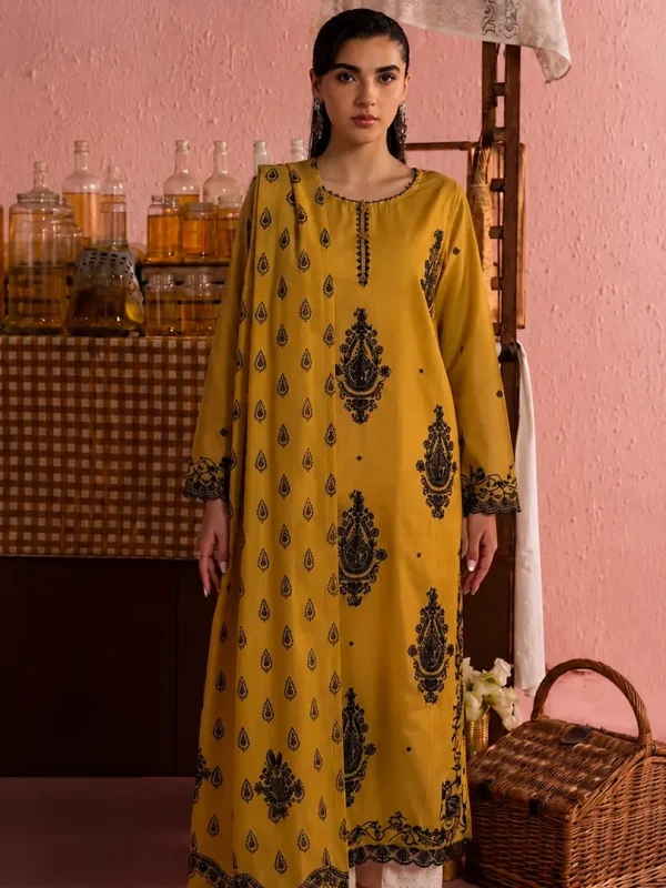 Shrenz Mustard Winter Formal Collection Dhanak Replica